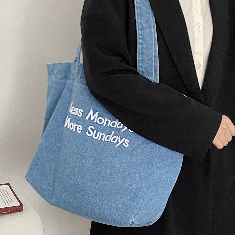 Custom Denim Tote Bags NZBD-006