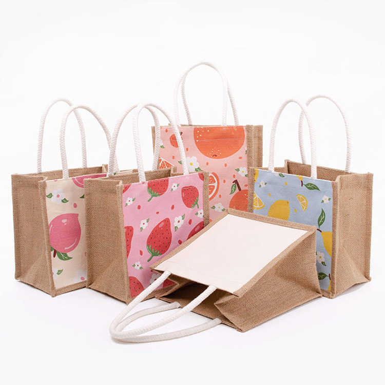 Custom Jute Tote Bags HMD-038