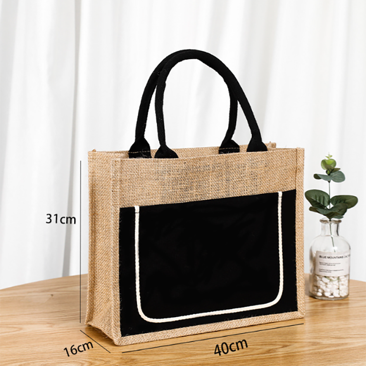 Custom Jute Tote Bags HMD-022