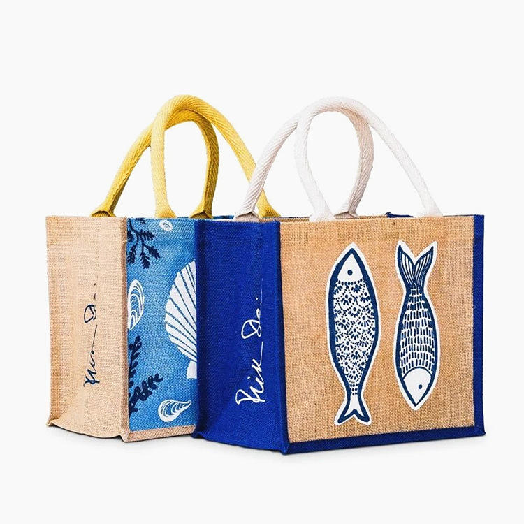 Custom Jute Tote Bags HMD-003