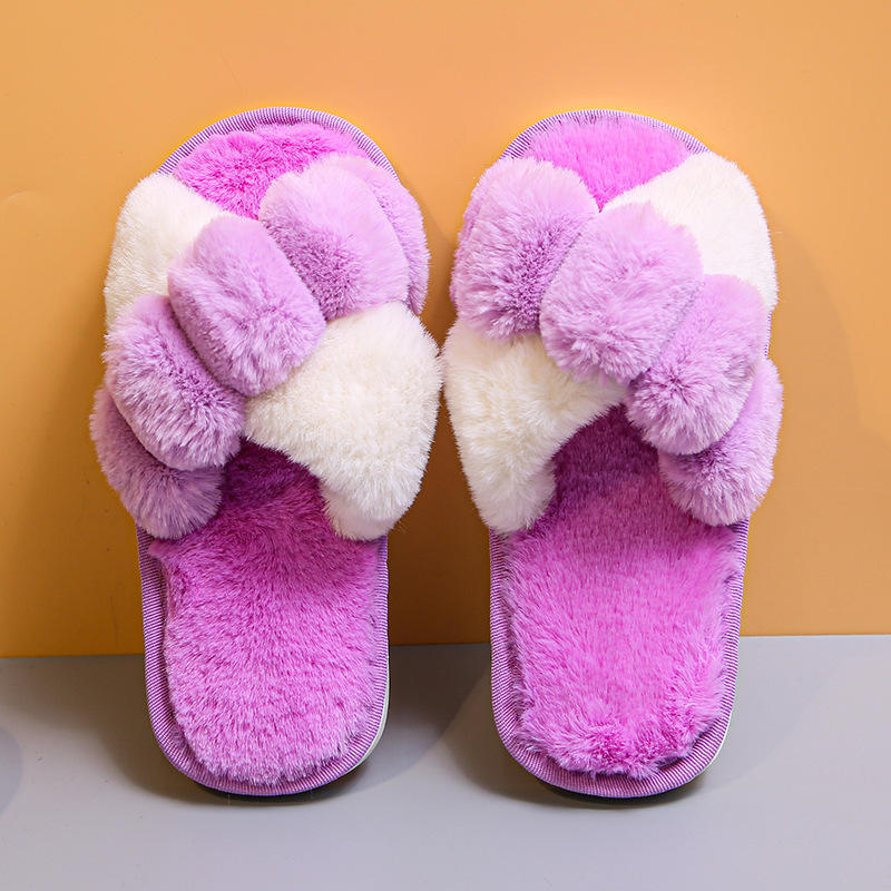 Custom Fluffy Slippers TX-0003