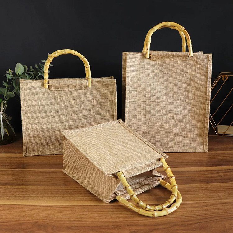 Custom Jute Tote Bags HMD-004